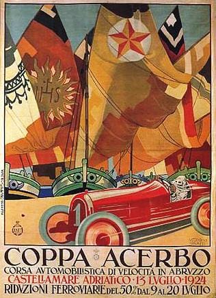 manifesto coppa acerbo 1924